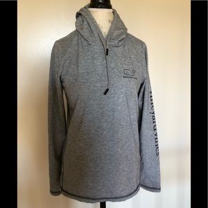 Vineyard Vines Gray Long Sleeve Hoodie Tee